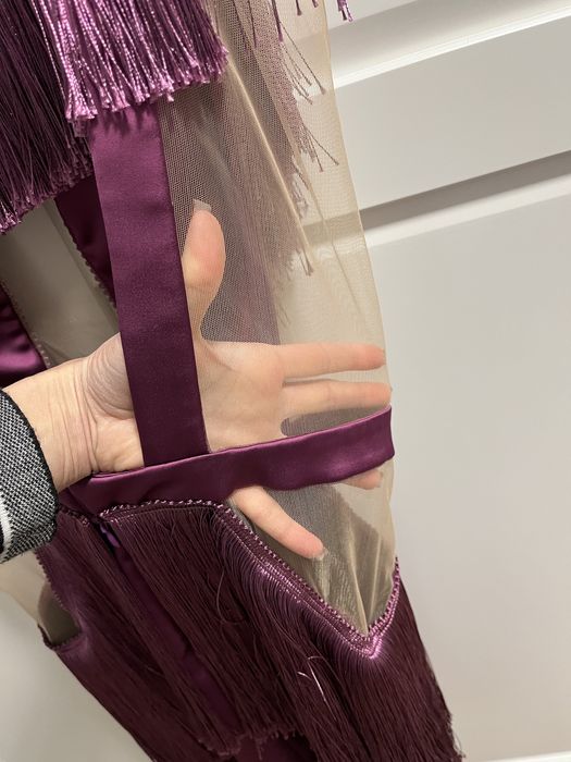 Sukienka Fiolet Babylon Balmain Les Bourdelles S włoska