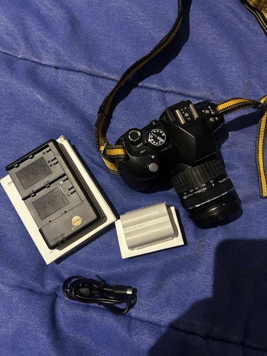 Olympus E-520 + Lente 14–42mm + 2 Baterias + Carregador