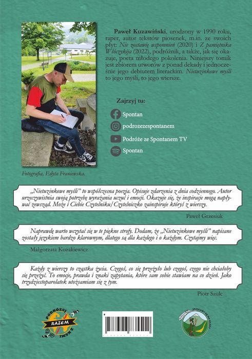 Tomik wierszy: Paweł Kuzawiński "Nietuzinkowe myśli"