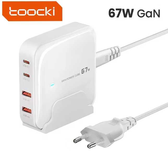 Швидка зарядка Toocki 67W GaN