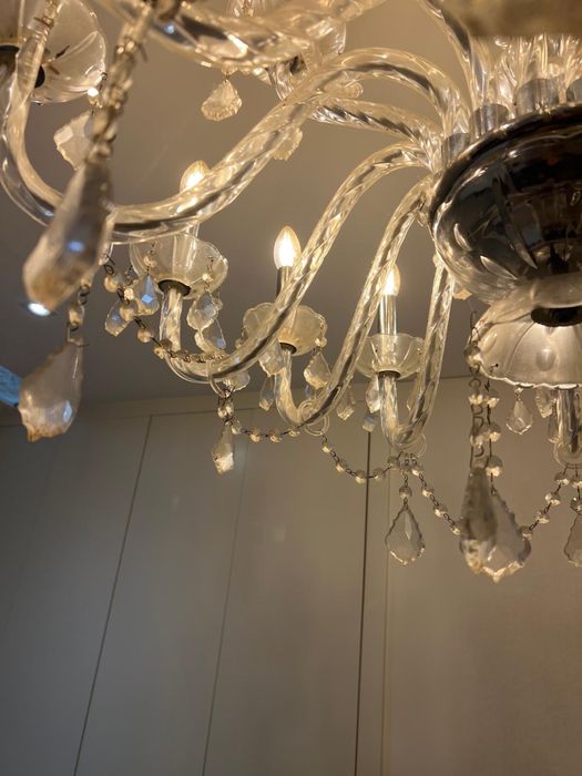 Candeeiro de teto com pingentes