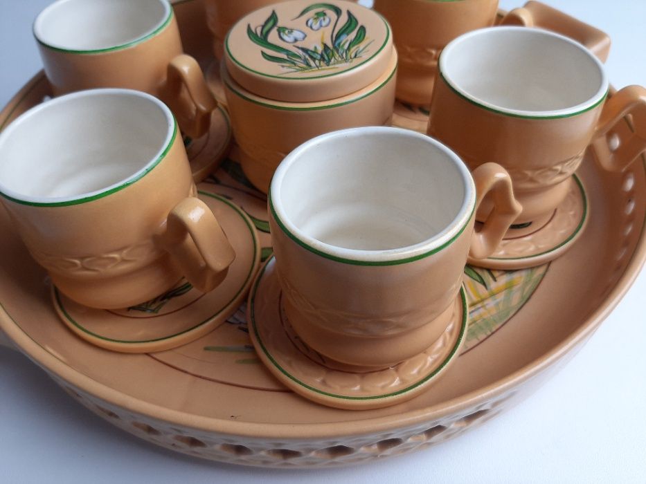 komplet kawowy Faianta Sighisoara