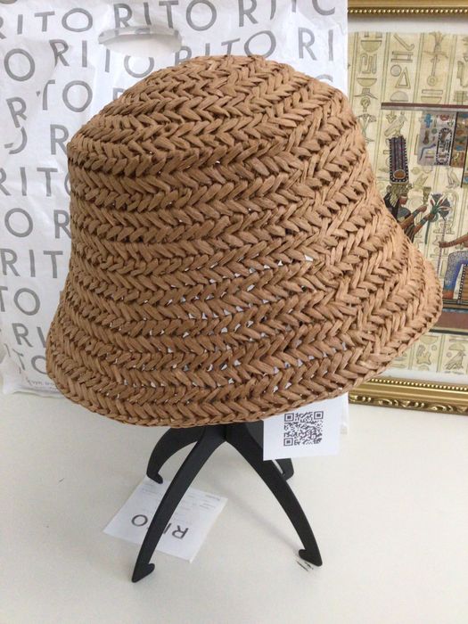 Потрясающая стильная ручной работы Rito Рафія новая размер универс