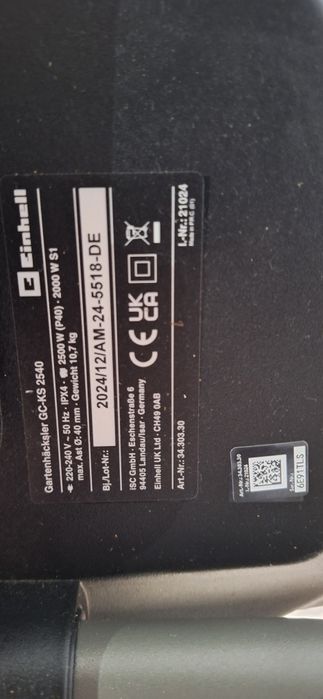 Sprzedam rozdrabniacz Einhell do gałęzi