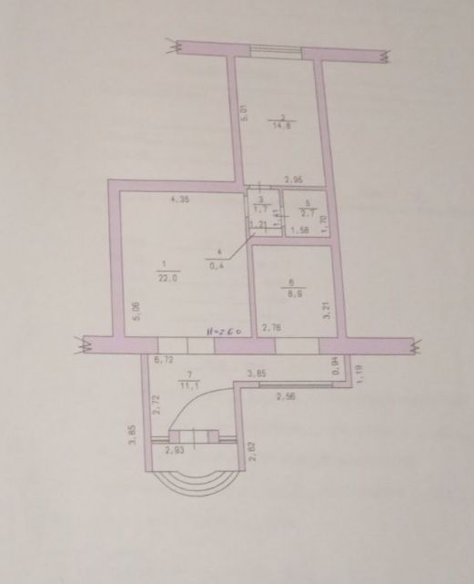 Двухкомнатная квартира с отдельным входом  Великодолинское, Аккаржа