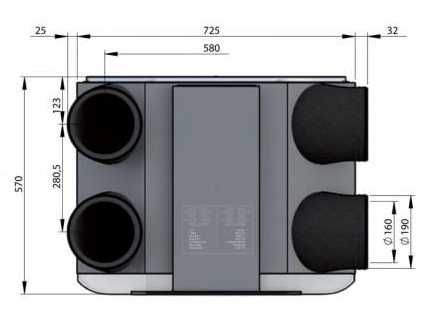 Rekuperator AERIS next 350R VV TR Standard z montażem