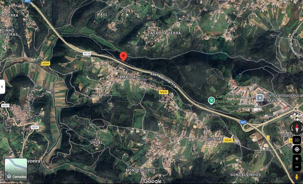 Vendo dois Terrenos Rústicos com 7.500 m2 ZAMBUJAL / MAFRA