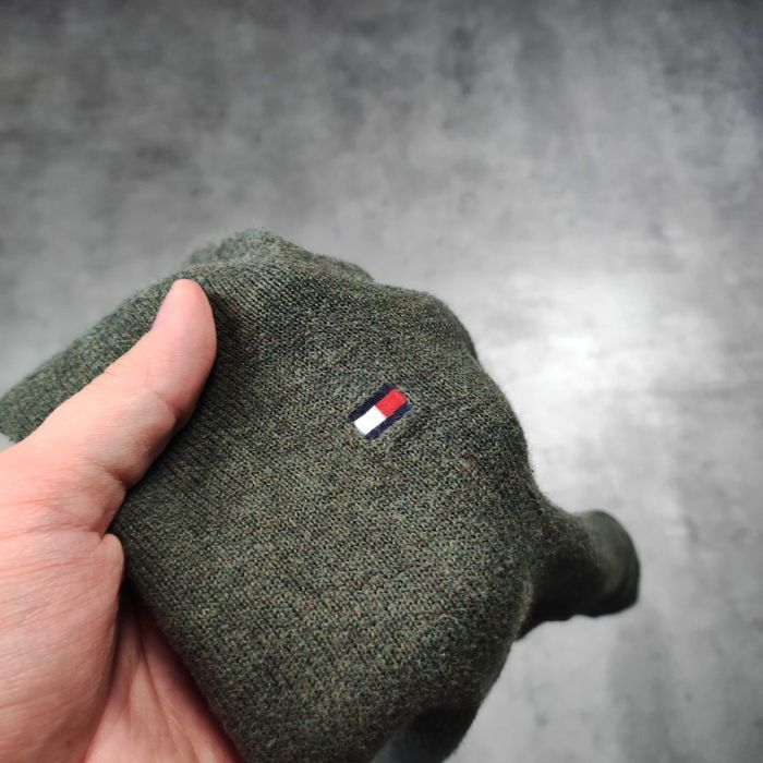 MĘSKI PREMIUM Sweter Kołnierzyk V Bawełna Tommy Hilfiger Elegancki
