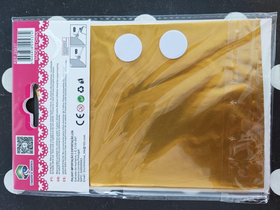 Balão dourado 7 anos