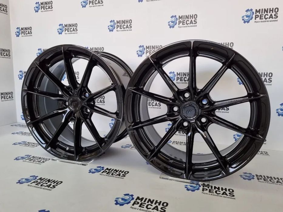 Jantes Japan Racing (JR37) em 17 (5x112) Preto Brilho