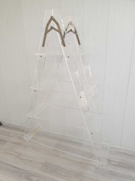 drabinka plexi pleksa etazerka półka retro