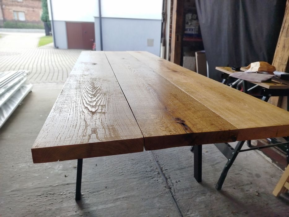 Stół dębowy ogrodowy loft