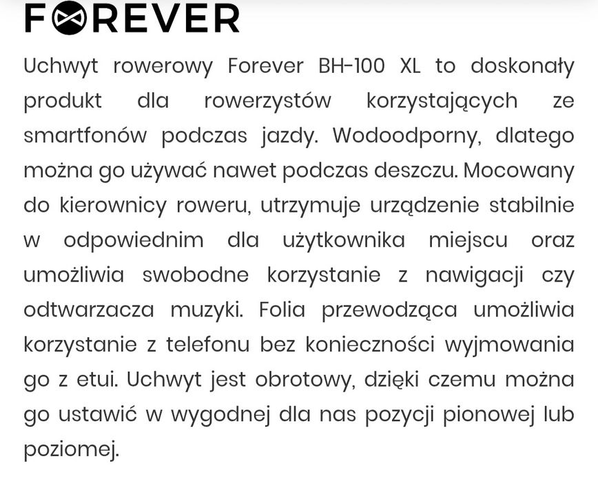 Uchwyt rowerowy na telefon