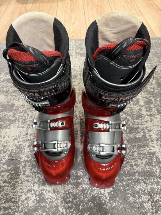 Buty narciarskie Dalbello 28,5 Czerwone przezroczyste.