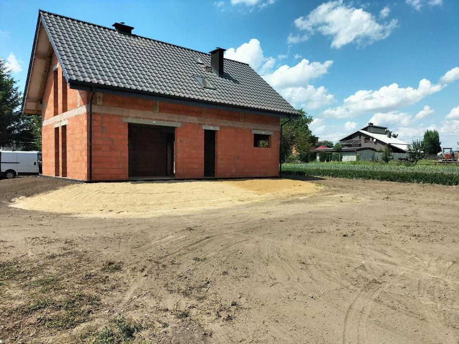 Dom Jarocin NOWY deweloperski stan surowy na działce klienta 140m2 OKAZJA