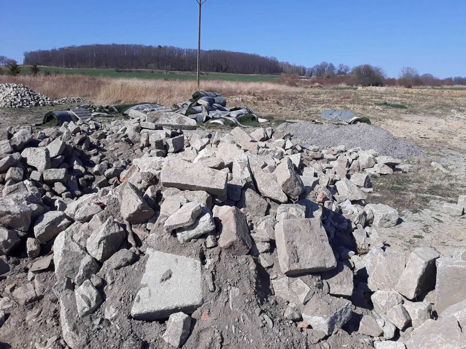 Kamień ogrodowy granit z rozbiórki