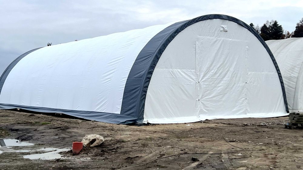 Hala namiotowa łukowa 9,15x12x4,5m magazyn wiata konstrukcja ocynkowan