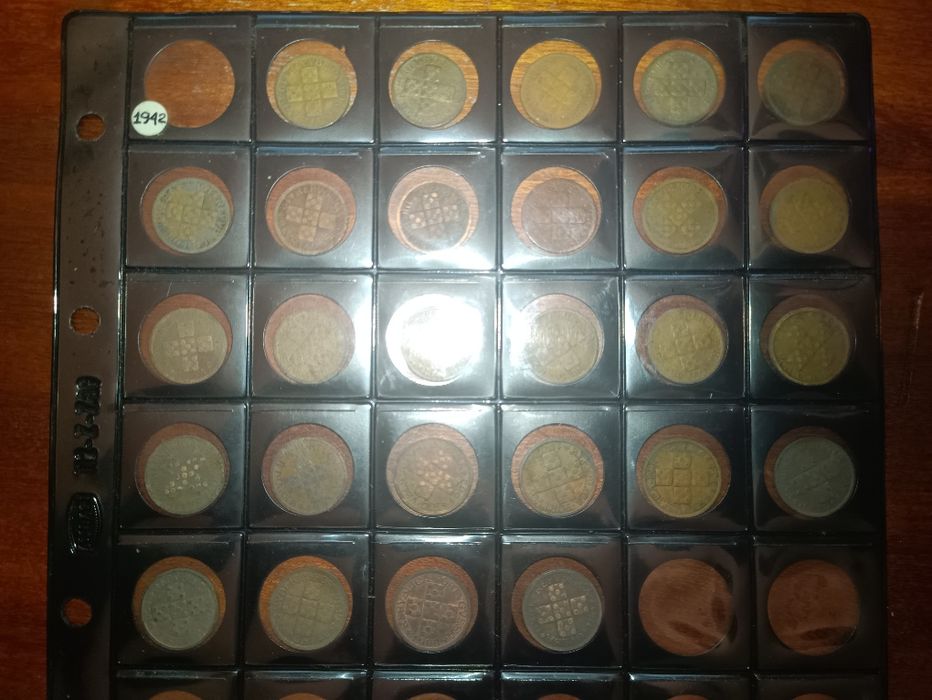 Coleção quase completa de  X centavos (1943 a 1969) Falta 1942