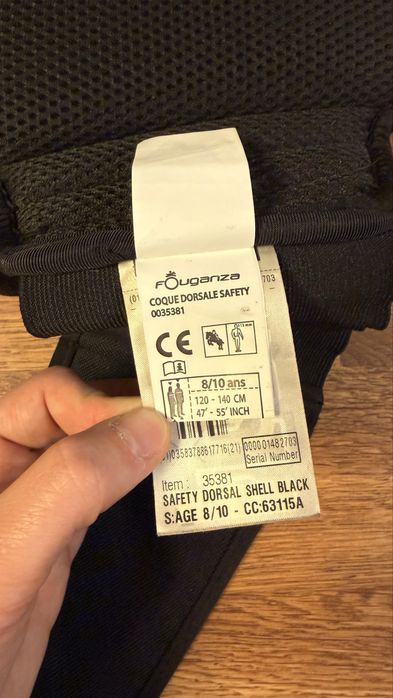 Ochraniacz na plecy Fouganza