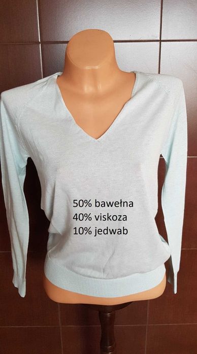 Miętowy sweter xs/s