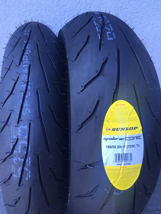 180/55ZR17 + 120/70ZR17 Dunlop Qualifier Core RSV Monster CBR VFR R6