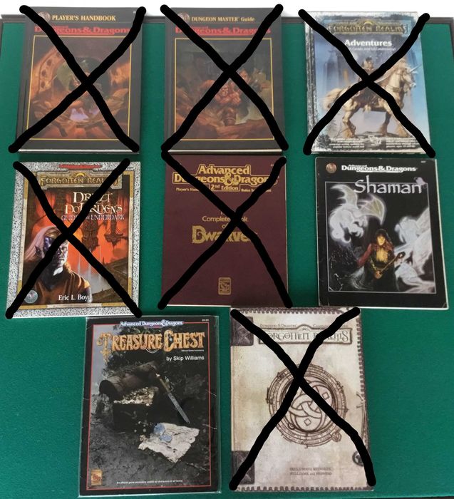 Dungeons & Dragons RPG / AD&D (2.ª edição) e D&D (3.ª edição)