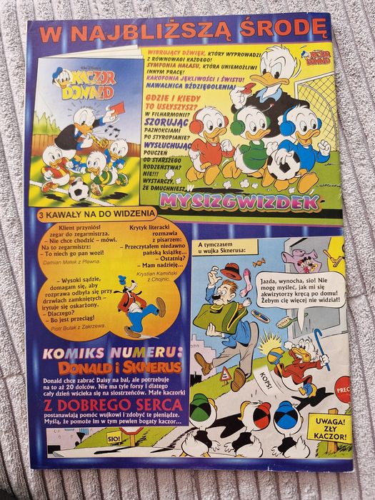 Komiks Kaczor Donald nr 16 1999