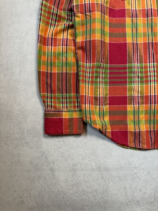 Винтажная рубашка Polo Ralph Lauren мужская в клетку (оригинал)