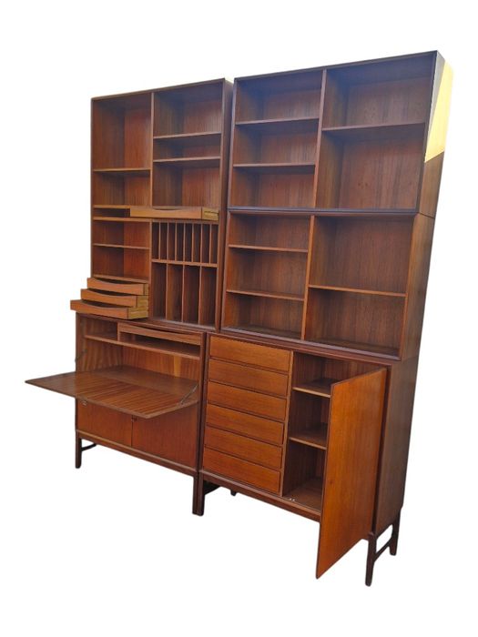 Komoda Tekowa  Marian  Grabinski prl / Szafka prl / Biblioteczka prl