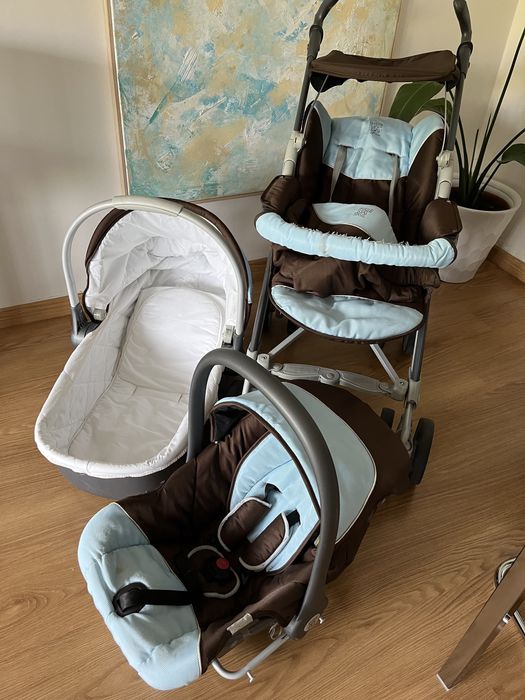 Trio Prenatal. carrinho passeio, ovo e alcofa