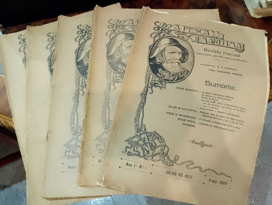 Revistas A Pesca Marítima 1923/24 - 11 unidades