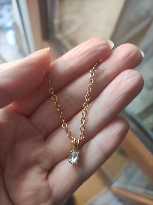 Napier ланцюжок вінтажний золотистий підвіска цепочка кулон біжутерія