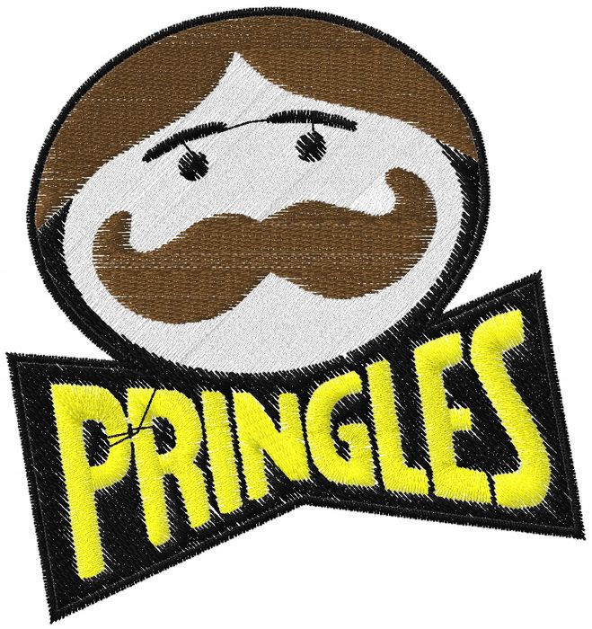 Termo Naszywka Pringles Logo Chipsy Haftowana Naprasowanka