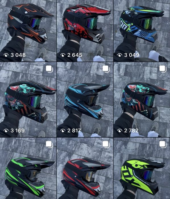 МОТОШОЛОМИ, шлеми для мотоцикла, шолом, мотоекіп, кром, ендуро