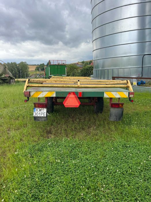 Przyczepa laweta (niska 100cm) słoma , siano , big bagi , skrzynie.