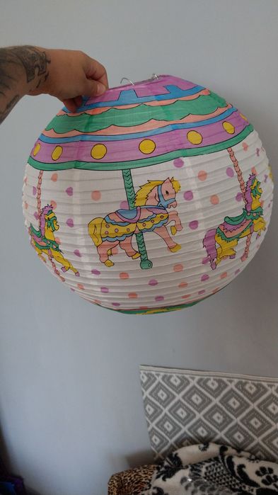 Żyrandol papierowy smoki