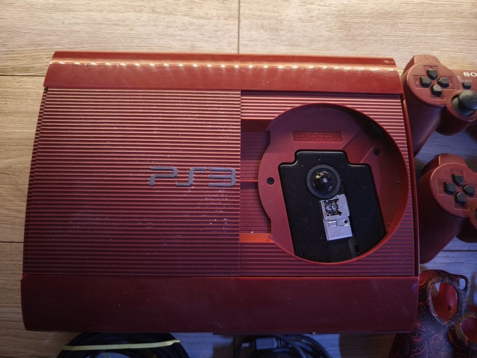Red Ps3 Konsola Super Slim 500 GB Pad Sony PlayStation 3