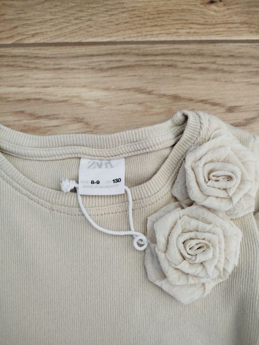 Лонгслів  Zara у рубчик для дівчинки