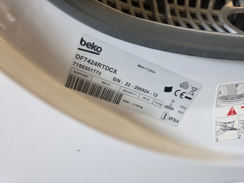 Suszarka Beko DF7424RTDCX  7kg 2022r.
