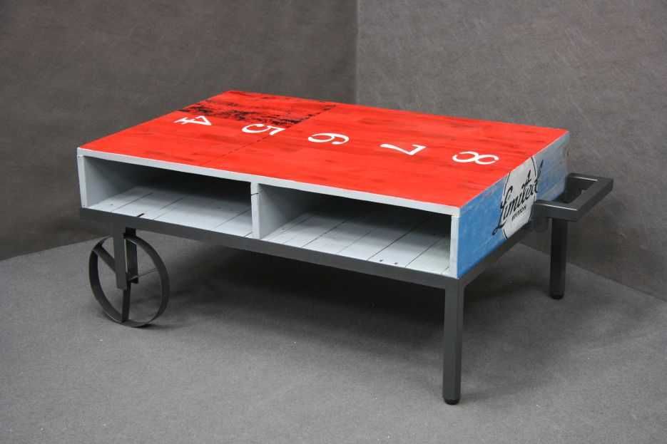 ŁAWA DREWNIANA 65x108 cm Stolik kawowy kolorowy -60%! BGM24.pl B 3079