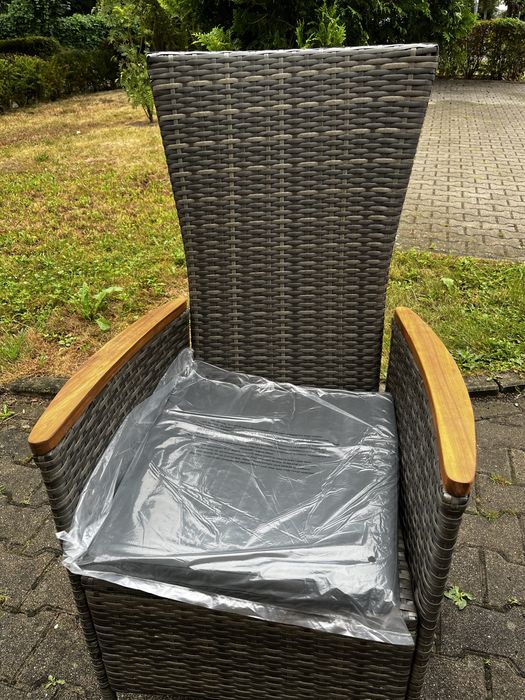 Komplet 5 foteli ogrodowych technorattan
