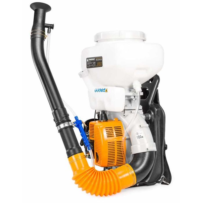 OPRYSKIWACZ SPALINOWY 20l 3,8KM dmuchawa 2w1 oprysk/granulat + OLEJ
