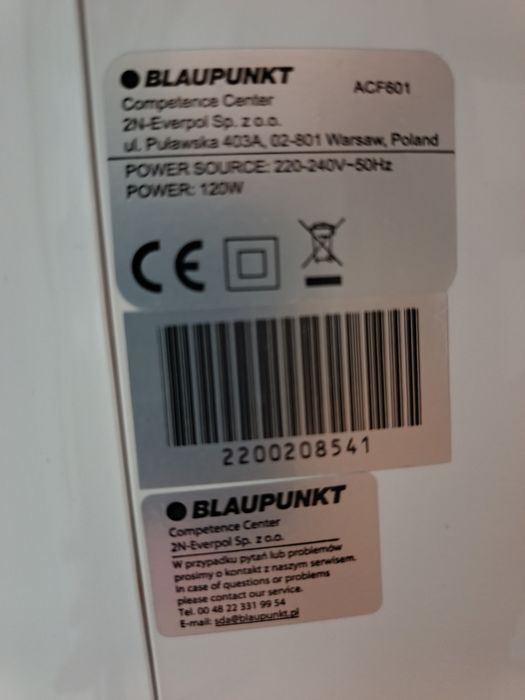 Klimator Blaupunkt ACF601 120W – schładzacz powietrza