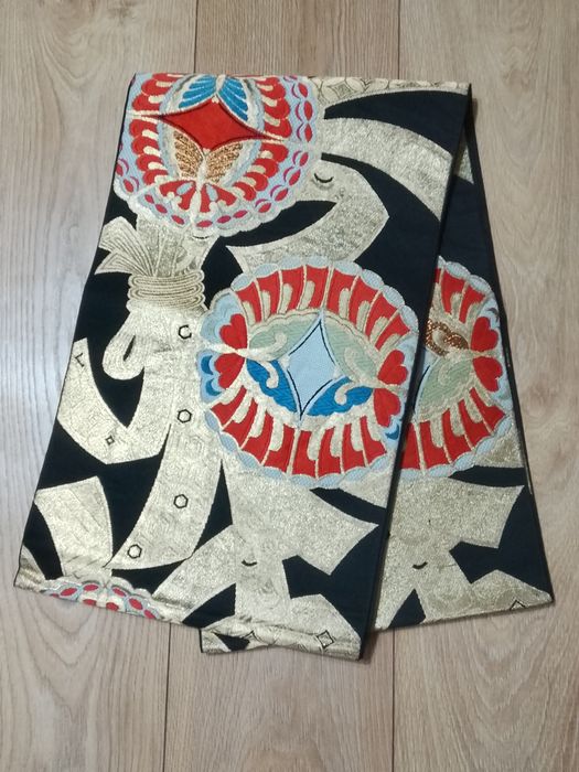 Pas fukuro obi, oryginalny japoński pas do kimono