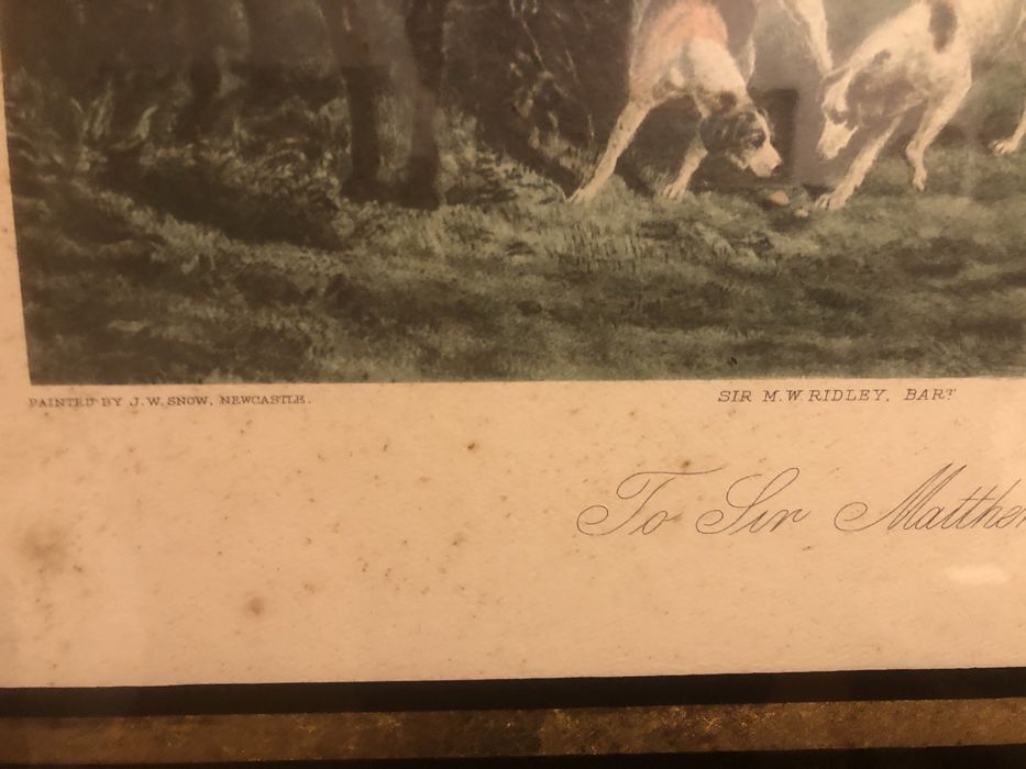 Gravura inglesa emoldurada