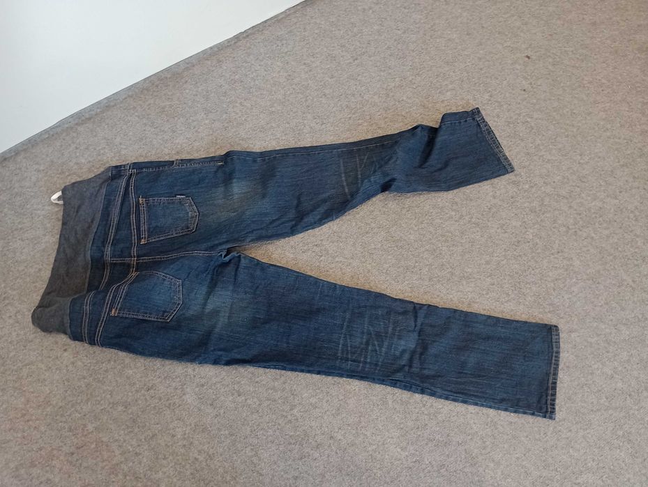 Spodnie ciążowe jeansowe, jeansy XL