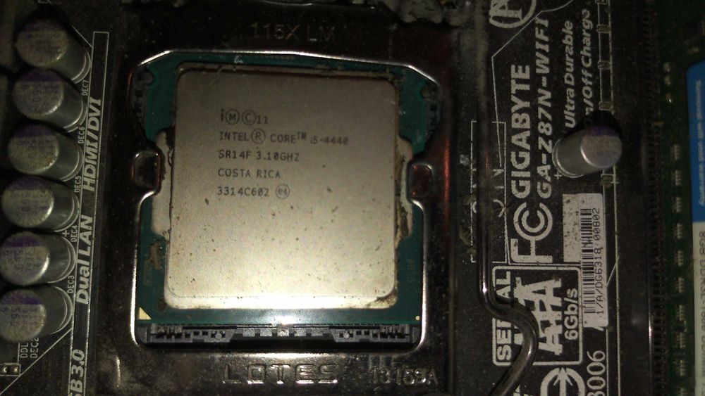 Płyta Mini Itx Gigabyte GA-Z87N-WIFI + i5-4440 + 16GB DRR3 antena