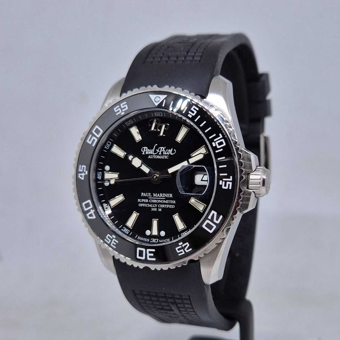 Promocja Paul Picot Paul Mariner 5 Newton P4354 Black rubber
