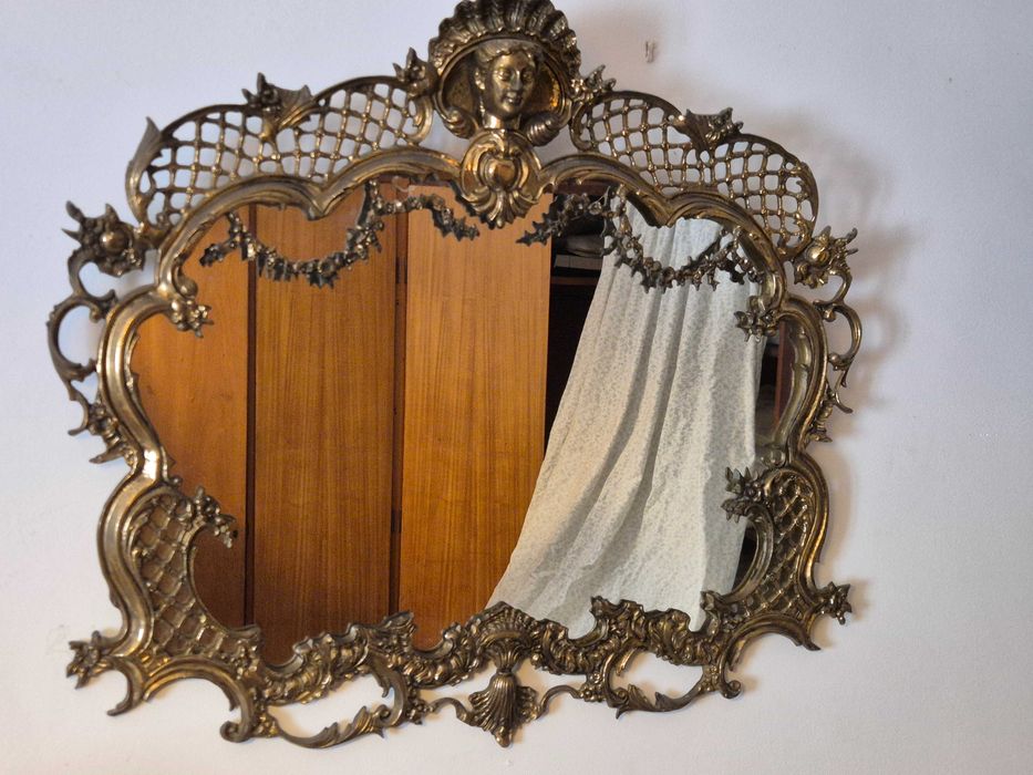 Espelho em cobre obra decorativa