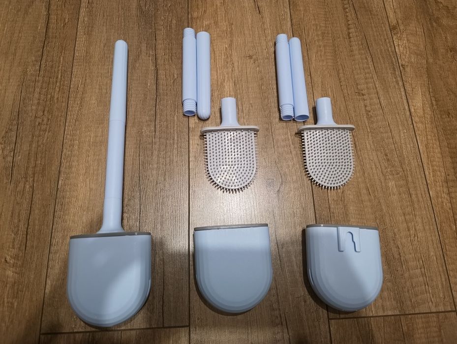 Komplet 3 szczotek silikonowych do WC